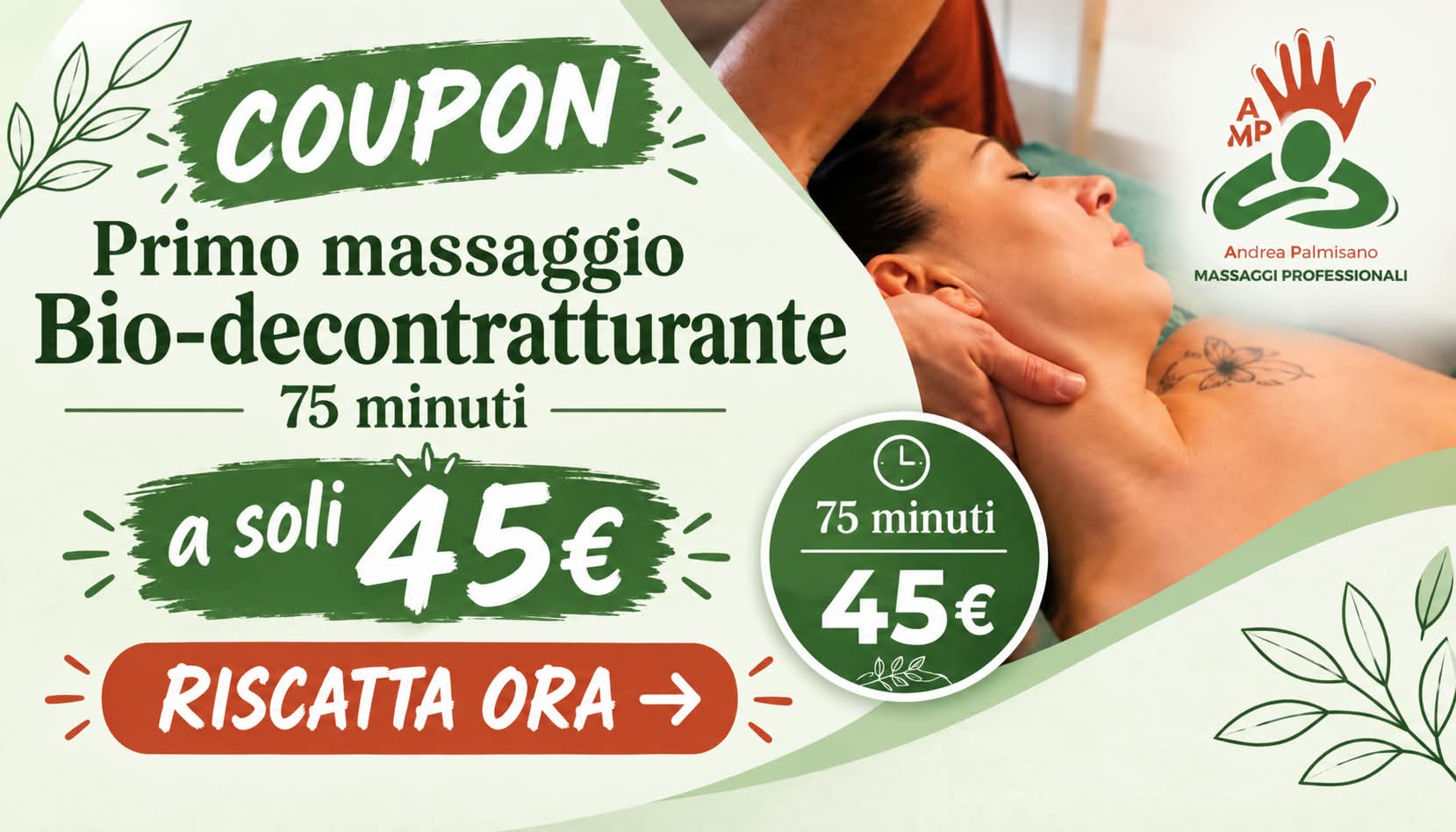 coupon promo primo massaggio biodecontratturante di andrea palmisano